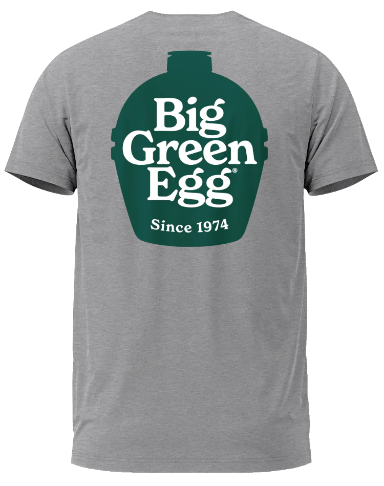 Big Green Egg Men's Gray T-Shirt - BGE Logo - 3XL