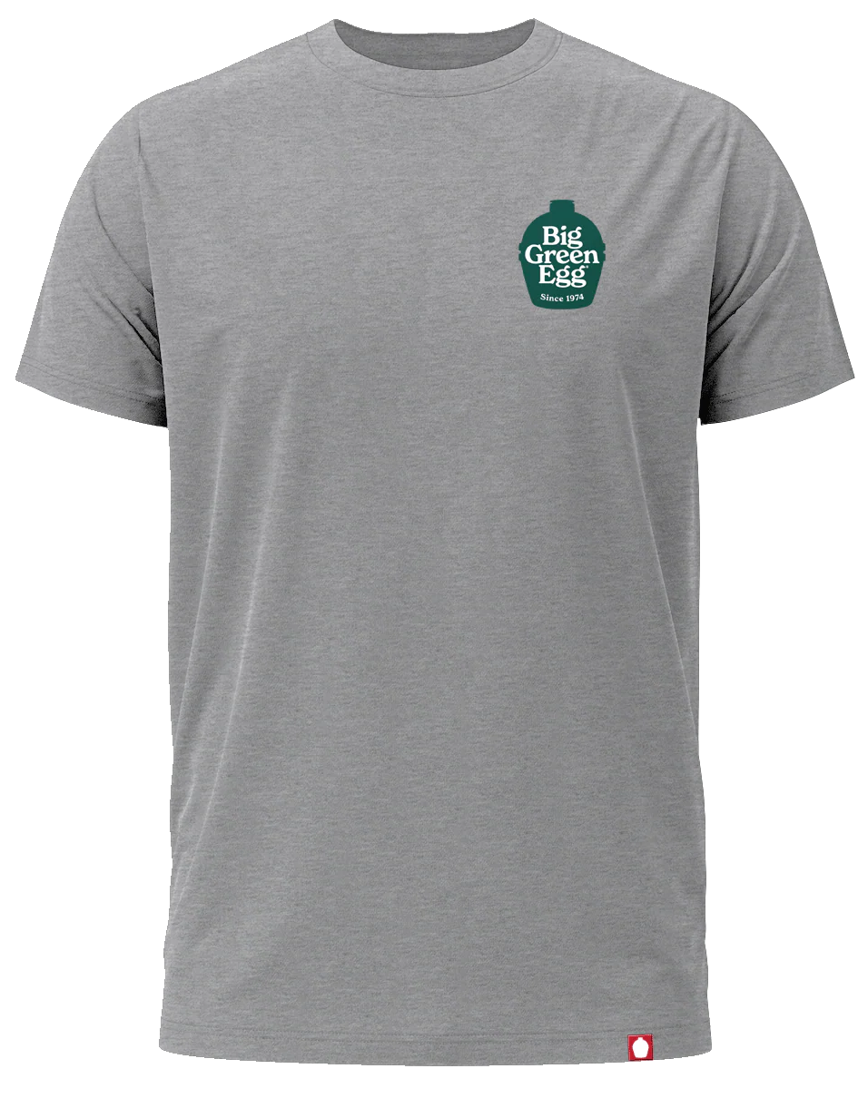 Big Green Egg Men's Gray T-Shirt - BGE Logo - Small - Image 2
